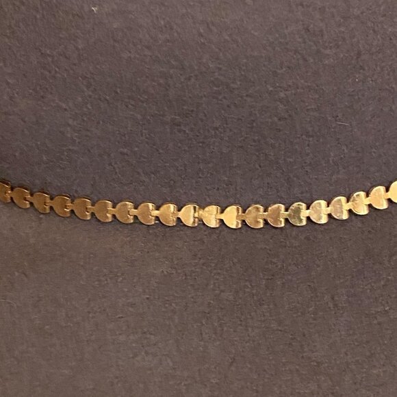 Mocha Brown Fedora Wool Hat with gold trim - Picture 4 of 5